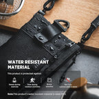 VULKIT RFID Blocking Travel Wallet for Men Women, Water Resistant Passport & Phone Holder with Detachable Lanyard and Key Ring, Lightweight Zipper Travel Wallet