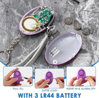 Kanayu 76 Pcs Personal Alarm Bulk 130DB Safe Sound Emergency Safety Self Defense Security Alert Keychain with Led Light Personal Protection Alarm for Women Girls Kids Elderly (Mixed Colors)