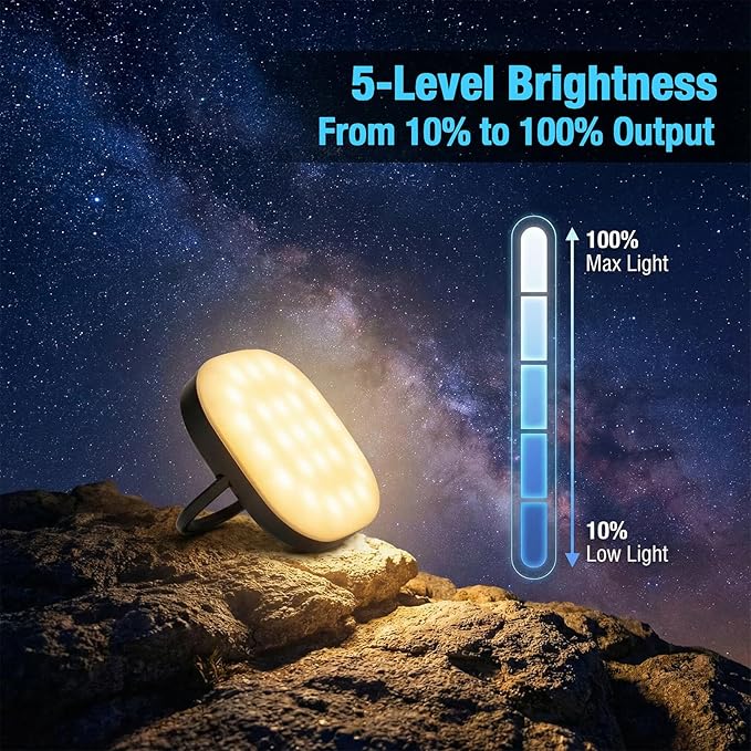 LED Camping Lantern, 2Pack Solar Lanterns, 5000mAh Rechargeable Light 2000 Lumens 5 Light Modes, IP65 Waterproof with USB Charging – Lanterns for Power outages Hurricane, Hiking, Fish, Emergency