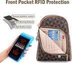 INICAT RFID Blocking Sling Bag, Anti Theft Crossbody Bag for Women, Travel Fanny Pack Style Purse, Vegan Leather