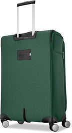 Samsonite 2-PC Soft-Sided 21/25” (Carry-On & Medium Checked), Lightweight Expandable Element Luggage Set: 2 Front Pockets & Side Pocket, Four Spinner Wheels, Adjustable Handle, Durable- Bistro Green