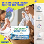 FIXSMITH Laundry Detergent Sheets - 160 Loads (80 Sheets) Fresh Linen Scent - Hypoallergenic,Eco Friendly Laundry Detergent Strips Ultra-Concentrated Travel Detergent Sheets.Plastic-Free,Liquidless.