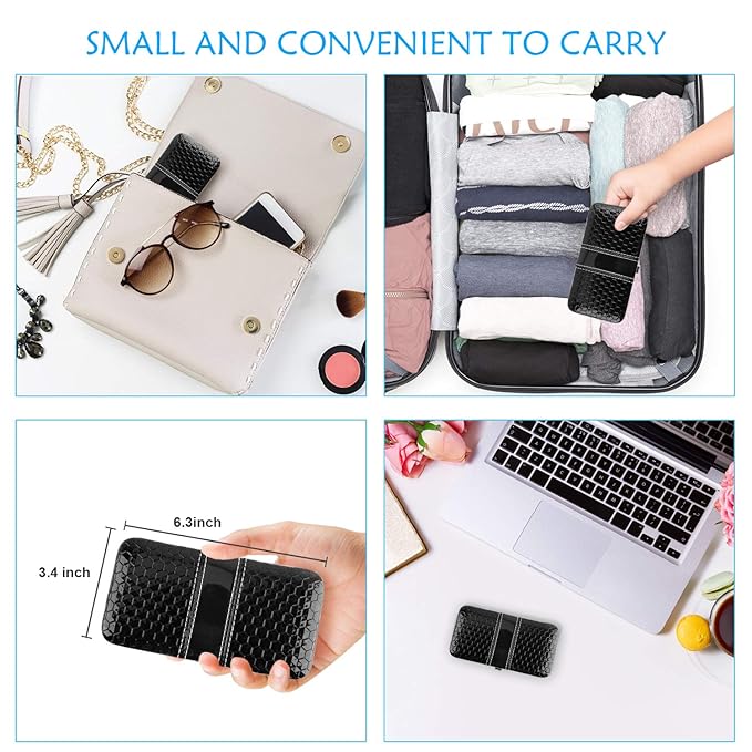 Teamkio Manicure Pedicure Set Nail Clippers Travel Hygiene Kit Stainless Steel Nail Cutter Care Set Scissor Tweezer Knife Ear Pick Utility Tools Grooming Kits with Leather Case 18 in 1 pcs (Black)