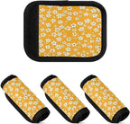 Qilmy Fresh Style Floral Fragments Luggage Handle Wrap 4Pack Luggage Identifiers Tag Comfort Handle Grips Cover for Stroller Suitcase Bag Airplane Travel Accessories1563
