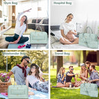 Travel Duffle Bag Weekender for Women - Carry-On Overnight Bag Personal Item Bag with Shoe Compartment & Wet Pocket Large Weekend Tote Bags with Toiletry Bag Hospital Bags for Labor and Delivery