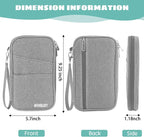 Amazing practical,Passport Holder Family, Women Rfid BlockingWallet, Travel Wallets, Waterproof Passport Holders Bag for Men Traveling, Travel Document Organizer Credit Cards Case (Gray)