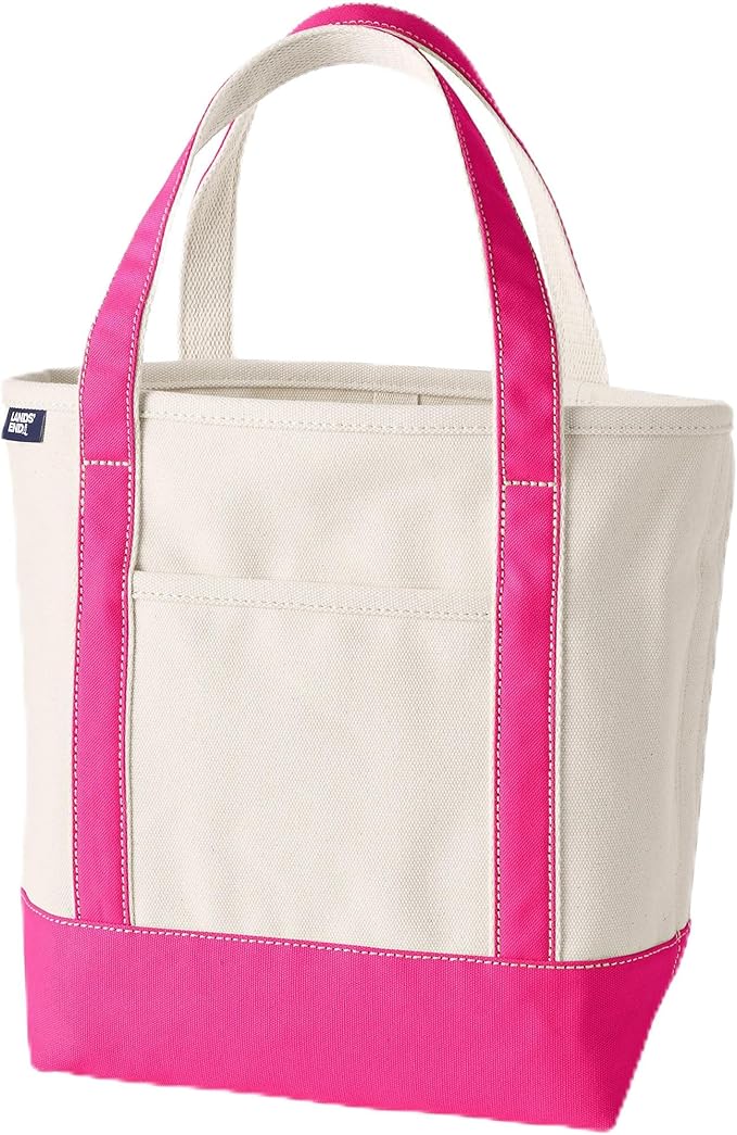 Lands' End Open Top Canvas Tote Bag
