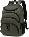 Boavan Laptop Backpack for men, 15.6 inch Laptop Bag with USB Port, Waterproof Travel Work Backpack Purse, Anti-Theft Teacher Nurse Doctor Casual Bookbags Office Business backpack,Green