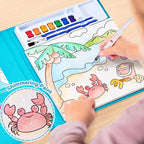 JoyCat Paint with Water Coloring Books for Toddlers, Watercolor Painting Sets for Kids Ages 3-5 4-8, Arts and Crafts Drawing Activities Toy Birthday Gifts for Boys Girls (Sea Animals)