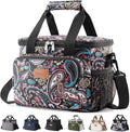 Lifewit Medium Lunch Bag, Insulated Lunch Box, Soft Cooler Cooling Tote for Adult Men Women, Paisley 12-Can (9L)