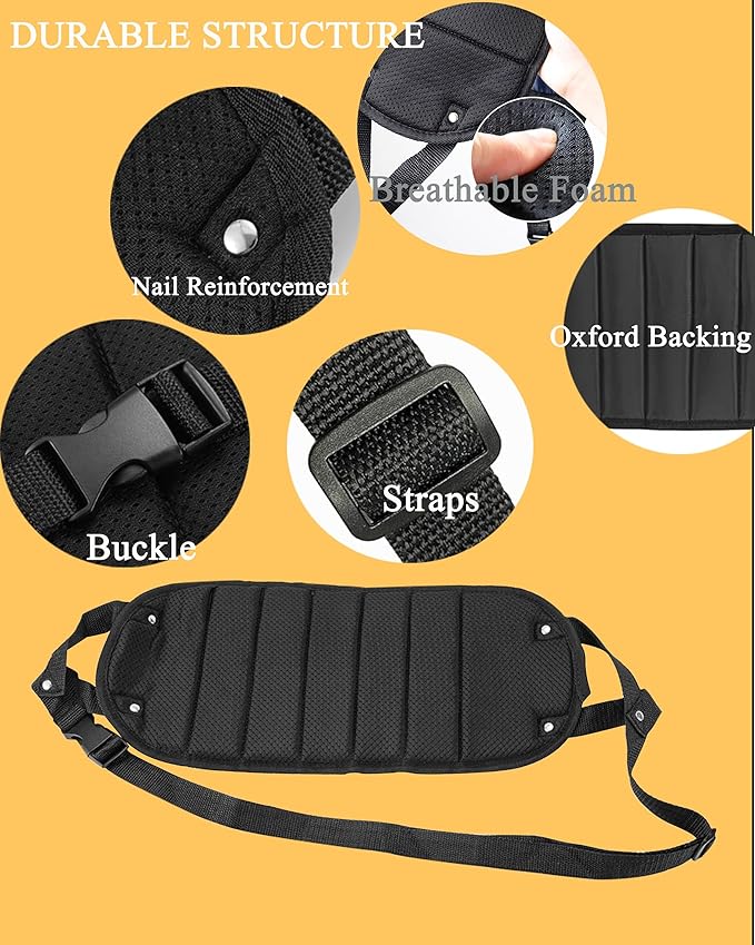 2 Pack Foot Hammock for Plane Travel, Airplane Travel Footrest Hammocks Adjustable Length Hanger for Comfortable Foot Rest, Portable Under Desk Flight Foot Leg Sling