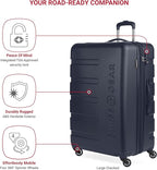SwissGear 7366 Signature Hardside Expandable Luggage with Spinner Wheels, TSA Lock, Cup-Holder, Navy, 2-Piece Set (19/27)