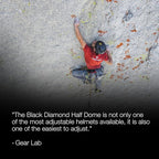 BLACK DIAMOND Half Dome Rock Climbing Safety Helmet | Adjustable Fit | Lightweight & Durable | Ventilated Protection