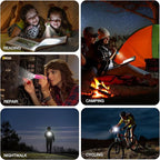 EverBrite Mini Flashlight 3-Pack, Small Flash Lights 9 AAA Batteries Included, Pink/Green/Blue LED Flashlights with Lanyard for Camping/Emergencies