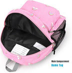 STEAMEDBUN Corduroy Toddler Backpack for Girls 2-4, Kids Preschool Backpack for Kindergarten - Rainbow