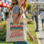 Aesthetic Canvas Tote Bag, Cute Reusable Bags for Women with Inner Pocket