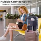 Shoe Bags for Travel Holds 4 Pair of Shoes, Shoe Storage Pouch with 2 Pack Portable Bags, Waterproof & Washable, Grey & Large