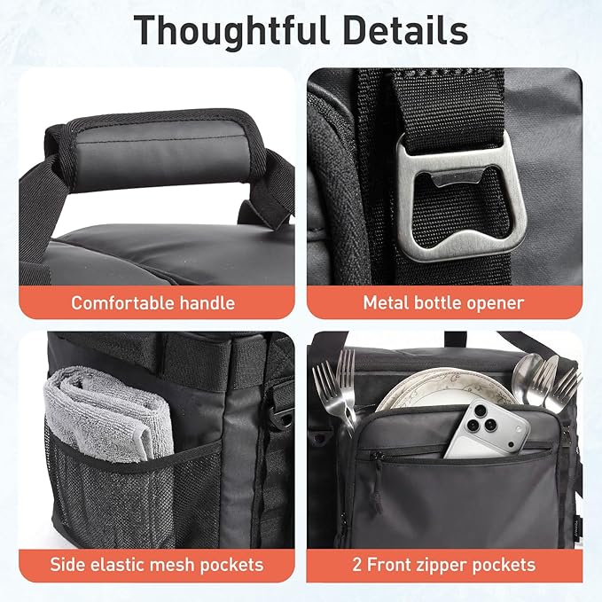 TOURIT Soft Sided Cooler Bag Insulated 30/48/60 Cans, Large Collapsible & Leakproof Ice Chest for Picnic, Beach, Camping, Travel