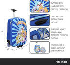Bioworld Lanky Box Character Group Shot 2-Piece Youth EVA Wheeled Youth Luggage & Travel Backpack Set