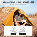 Naturehike Cloud-Up Tent Lightweight Backpacking Tent with Footprint - Free Standing Ultralight Camping Hiking Backpack Tents