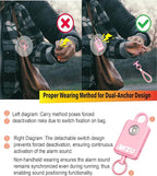 ‌WZU Recordable Personal Safety Alarm - FCC Certified Self Defense Alarm with 2 Emergency Modes - Rechargeable LED Strobe for Women/Men/Elderly - Jogging/Night Running/Travel/Home/Office - 4 Colors