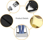 Airplane Foot Hammock Ajustable Foot Hammock For Plane Travel Comfort Travel Essentials Portable Airplane Foot Rest,Long Flight Accessories (Grey, 2 Pack)
