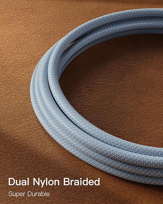 CONMDEX USB C Cable [3ft, 2-Pack] 10Gbps USB 3.1 Gen 2 USB A to USB C Data Transfer Cord, 3A Fast Charging Android Auto CarPlay Type C Cable for iPhone 17 16 Plus Pro Max Samsung Galaxy S25, Blue