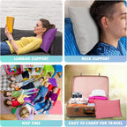 Kigley 12 Pack Mini Pillows for Daycare 9.1 x 13.8'' Small Travel Pillow Bulk Soft Breathable Cotton Pillow for Nap Travel Pet Neck Lumbar Purse Insert (Dark Color)