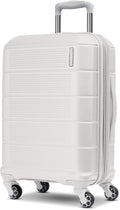 American Tourister Stratum 2.0 Expandable Hardside Luggage with Spinner Wheels, Carry-On, White