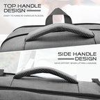 Travel Backpack for Men, Expanable Carry on Backpack, TSA 17.3 inch Laptop Bag Flight Approved, Lightweight Business Luggage Bag, Travel Gifts for Men Women, Grey