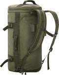 MIER Large Duffel Backpack Sports Gym Bag with Shoe Compartment, Heavy Duty and Water Resistant, Dark Green, 45L