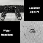 MATEIN Travel Backpack for Women & Men, Airline Approved Carry on Backpack for Airplanes with Shoe Compartment, Large Personal Item Travel Bag fits 17" Laptop, Water Resistant Weekender Daypack, Gray