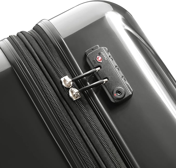 DELSEY PARIS Helium Aero Hardside Expandable Luggage with Spinner Wheels, Titanium, 3-Piece Set (21/24/28)