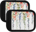 Qilmy Water Painting Wildflowers Luggage Handle Wrap 4Pack Luggage Identifiers Tag Comfort Handle Grips Cover for Stroller Suitcase Bag Airplane Travel Accessories801