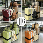 6PCS Luggage Straps for Suitcases, Adjustable Elastic Bungee Strap, Connect Up to 3 Suitcases, Luggage Connector Strap for Extra Bags, Travel Essentials for Carry-On and Backpacks
