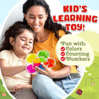 Color Sorting Sensory Toys for Autism, Roadtrip Travel Essenstial for Toddler, Color Matching Fidget Toy Preschool Learning Activities Educational Calm Down Montessori Toy for Kids Ages 1 2 3