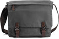 Evergoo Vintage Messenger Bag Unisex Shoulder Bags Canvas Satchel Cross Body Work Satchel Briefcase for 15.6 Inch Laptop