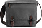 Evergoo Vintage Messenger Bag Unisex Shoulder Bags Canvas Satchel Cross Body Work Satchel Briefcase for 15.6 Inch Laptop