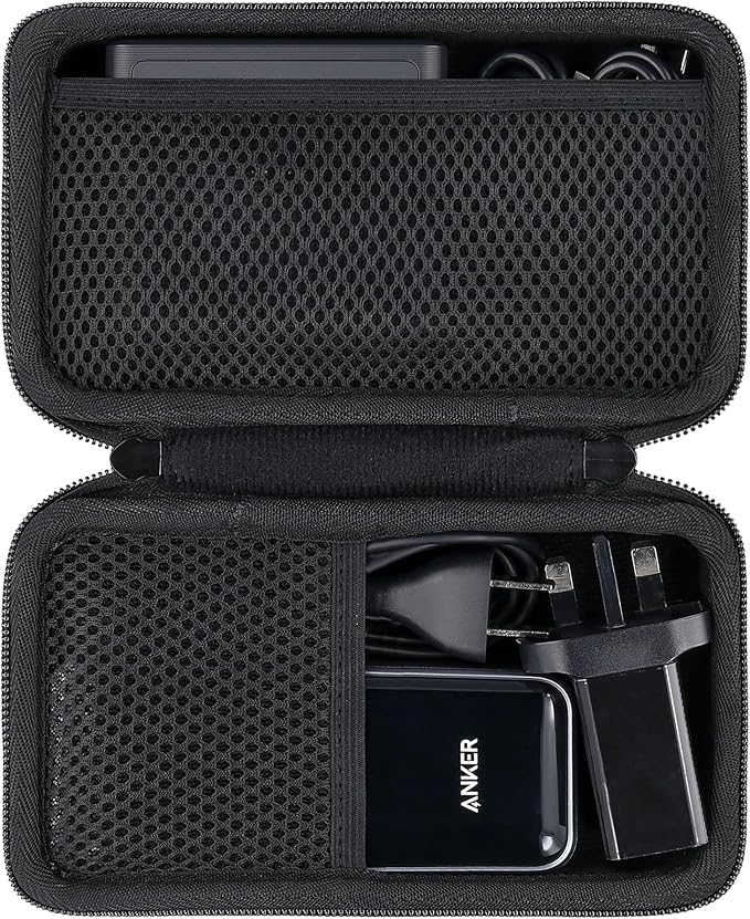 khanka Hard Travel Case Replacement for Anker 100W Charging Base + Anker Prime 12,000mAh 130W PowerBank(Case Only).