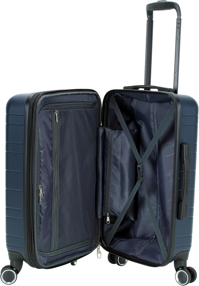 Rockland Palm Beach Hardside 20" ABS Carry On, Navy