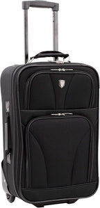 Travelers Club 3 Piece Bowman Luggage Set, Black Carry