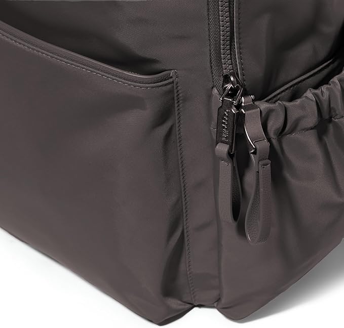 Baggallini Tribeca Expandable Laptop Backpack - 15"x11" Lightweight RFID Computer Bag for Work & Travel with Luggage Sleeve