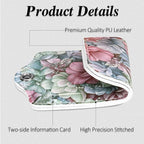 Luggage Tags for Suitcases, 2 Pack Cute PU Leather Luggage Tag TSA Approved with Stainless Steel Loop and Address Card Baggage Tag for Travel&Cruise Ships&Shipping Happy Flower, by Chelmon