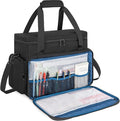 GMAK Teacher Briefcase, Teacher Tote Bags with 15.6 Inch Laptop Compartment, Scrapbook Tote Craft Organizer with Pockets