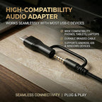 Wired Headphones for Adults, Premium Over-Ear Headset with Hi-Fi Stereo Sound, Noise-Isolating Ear Cushions, Lightweight Comfortable Design, Tangle-Free Cable, Ideal for Work, Travel, Daily