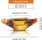 Freakmandu Eco-Friendly Boho Hippie Style Hemp Fanny Pack Cross Body Hip Waist Bag for Hiking Running Jogging (Fall Trip)