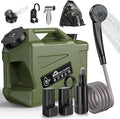 Portable Camping Shower with Water Jug, Electric Rechargeable Camping Shower, 5-Gallon Food Grade Water Containers, Outdoor Camp Pump for Hiking Beach, Travel, Pet Bath