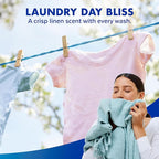 Lysol Disinfectant Laundry Sanitizer & Scent Booster, Laundry Detergent Additive, Color Safe Bleach Alternative, Laundry Odor Eliminator, Kills Bacteria & Viruses, Crisp Linen Scent, 41 Fl Oz Liquid