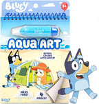 Horizon Group USA Bluey Aqua Art - Reusable Water Reveal Activity Pages With Water Pen for No-Mess Drawing and Coloring