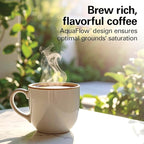 Hamilton Beach 2-Way 12 Cup Programmable Drip Hot and Iced Coffee Maker & Single Serve Coffee Machine, AquaFlow Showerhead, Glass Carafe, Auto Pause and Pour, Black (47500J)